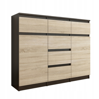Mobene Moderná komoda 120 x 40 x 98cm matný wenge